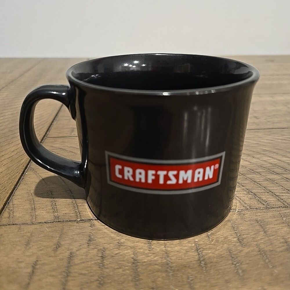 Craftsman Black Ceramic Coffee Mug w/Red Craftsman Logo by Designpac Gifts 16 oz